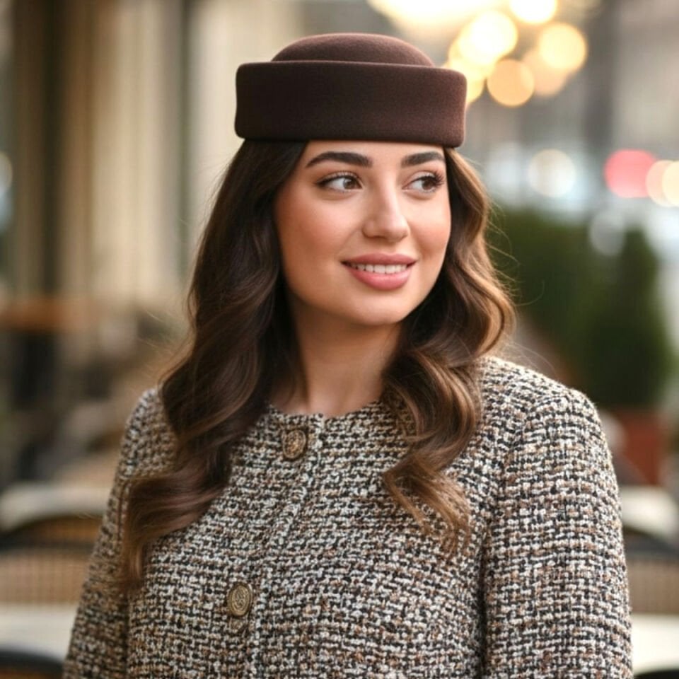 Diana Kahverengi Renk  Şapka