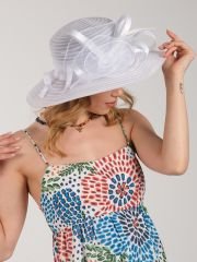 Jolie Beyaz Renk Şapka 38 cm