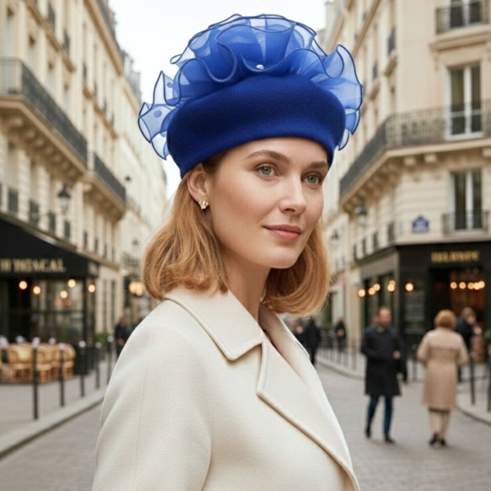 Amata Saks Mavisi Ressam Bere Yetişkin Boy S Beden