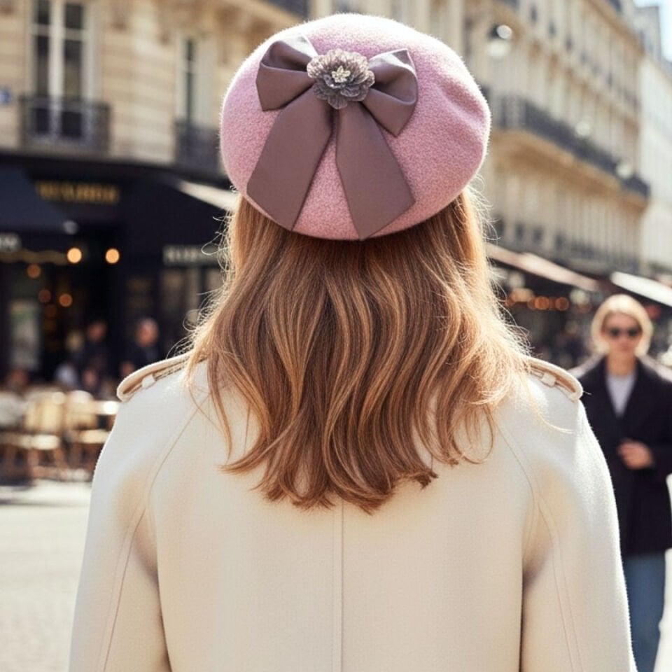 Amata  Lavanta Renk Ressam Bere Yetişkin Boy M Beden