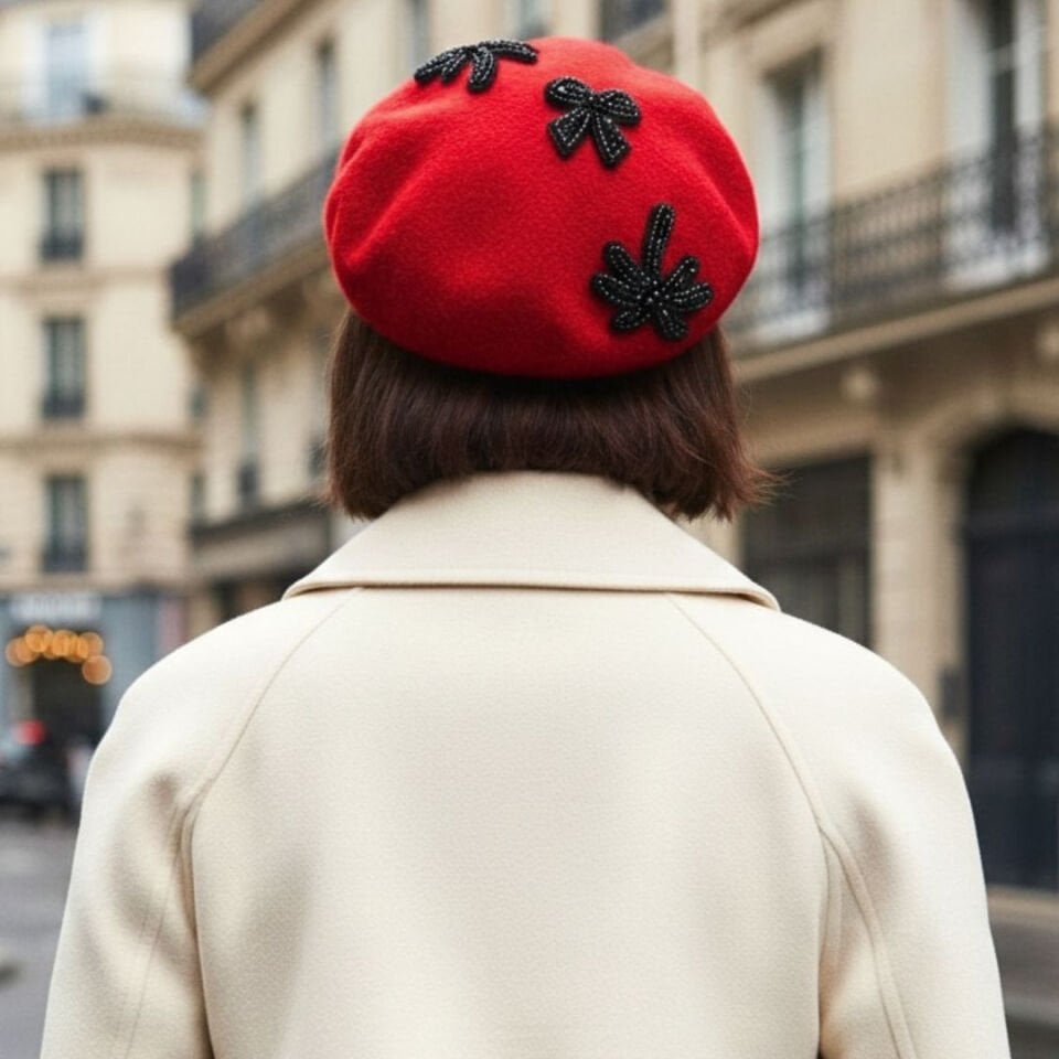 Amata Kırmızı Renk Ressam Bere Yetişkin Boy