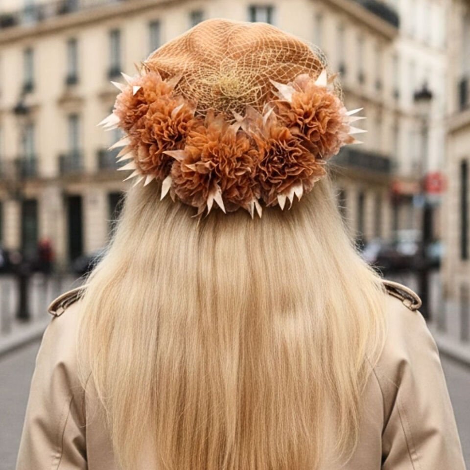 Amata Camel Renk Ressam Bere Yetişkin Boy L Beden