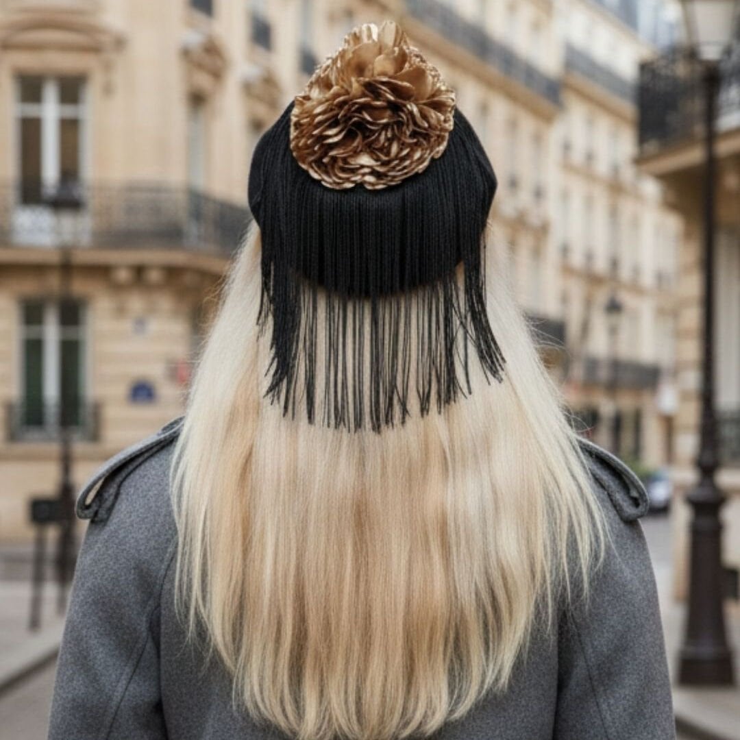 Amata Siyah Renk Ressam Bere Yetişkin Boy M Beden