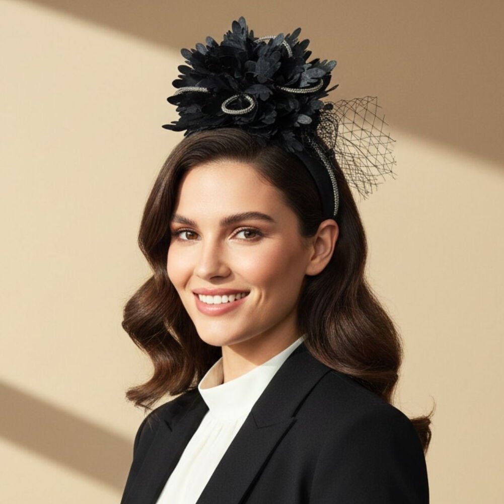 Amanda Siyah Renk Taç