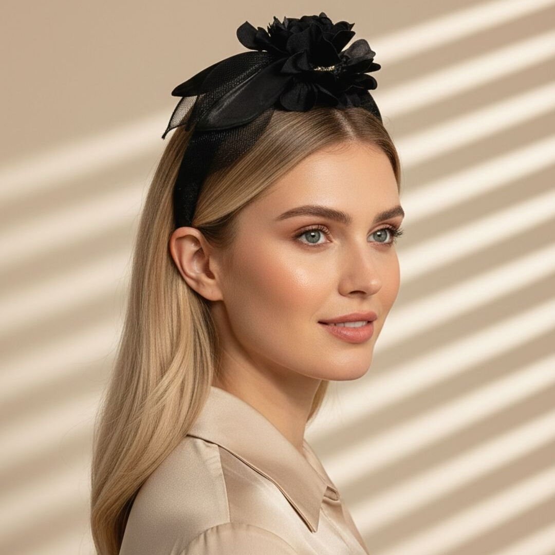 Amanda Siyah Renk Taç