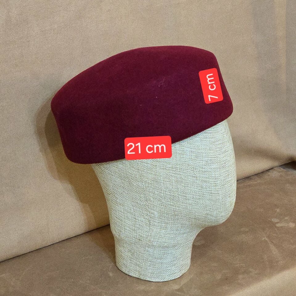 Samantha Bordo Renk  Şapka