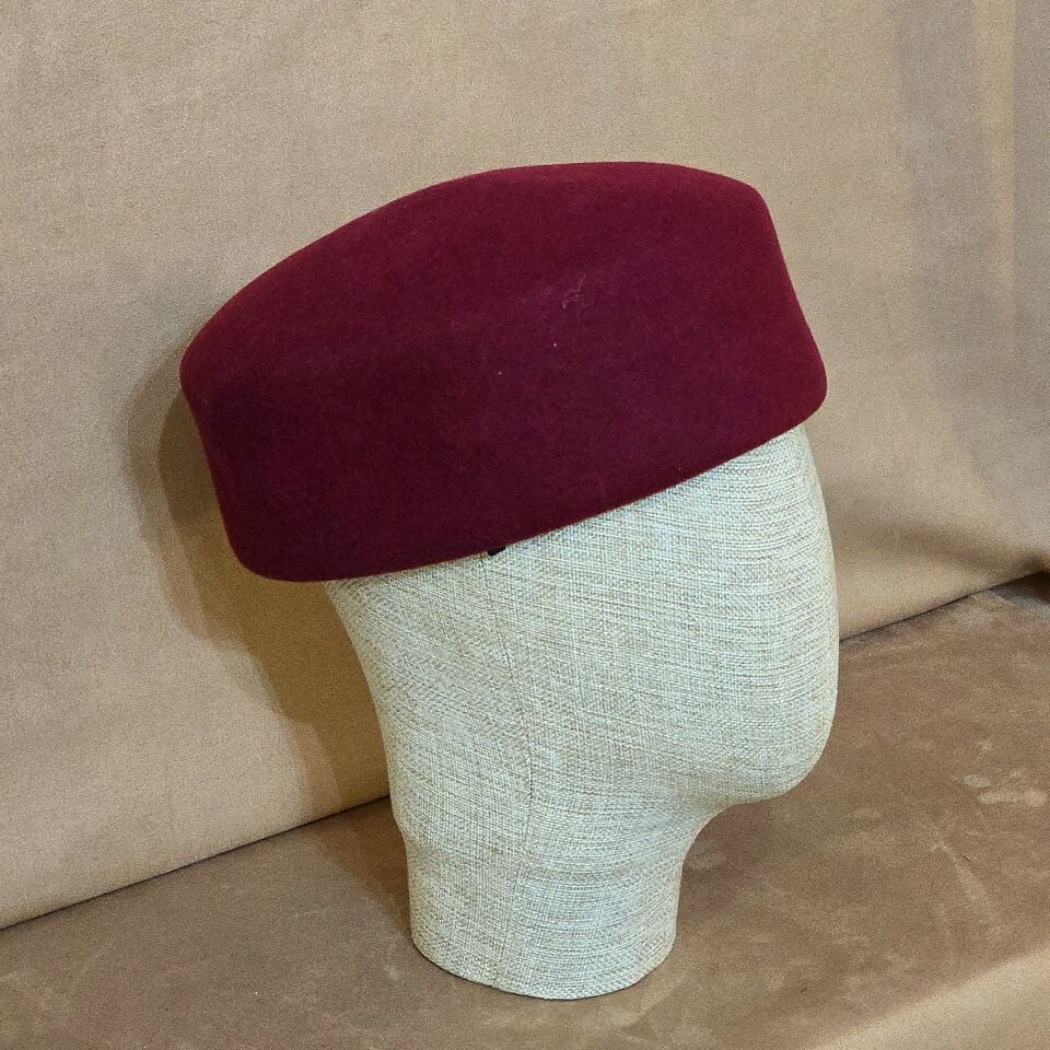 Samantha Bordo Renk  Şapka