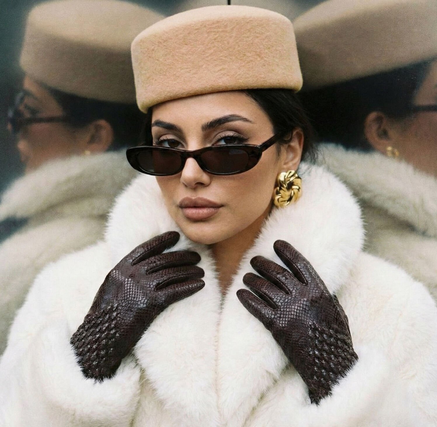 Samantha Camel Renk Şapka