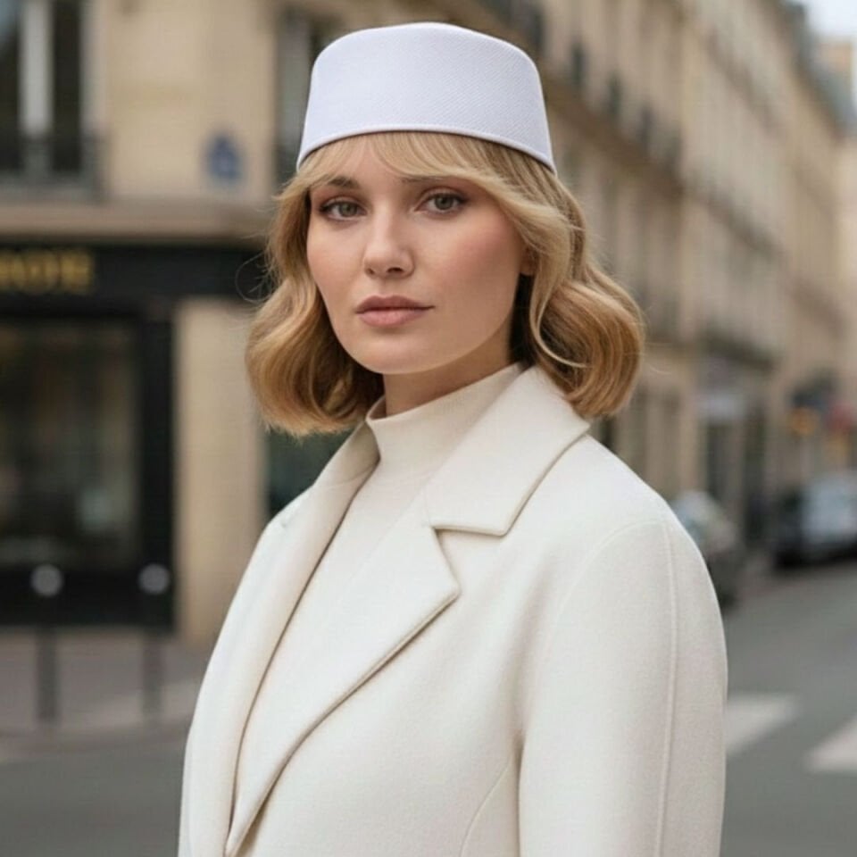 Lisa Beyaz Renk Şapka