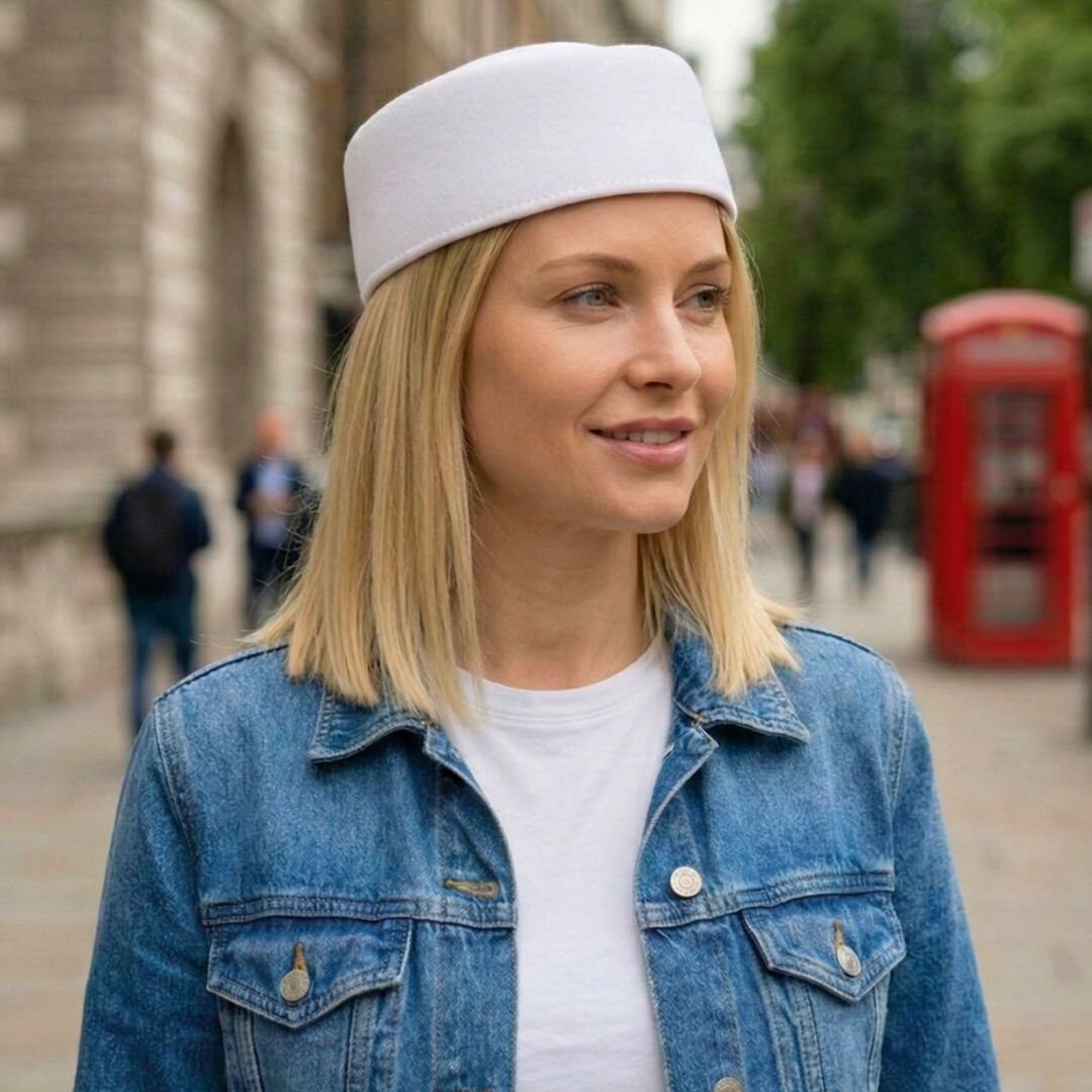 Lisa Beyaz Renk Şapka