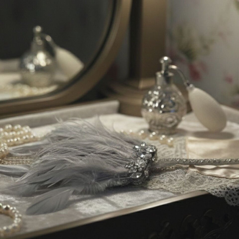 Daphne Gri 1920s Saç Aksesuarı