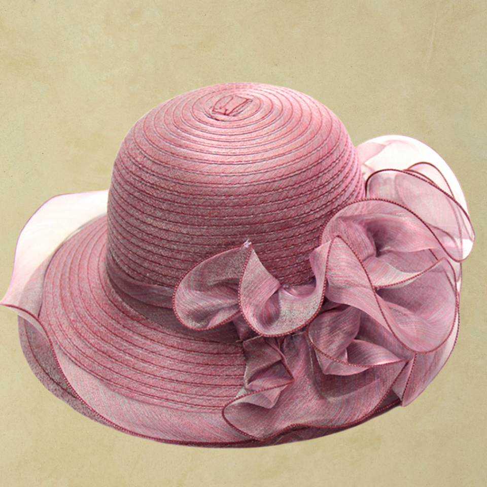 Diana Gül Kurusu Renk Şapka 35 cm