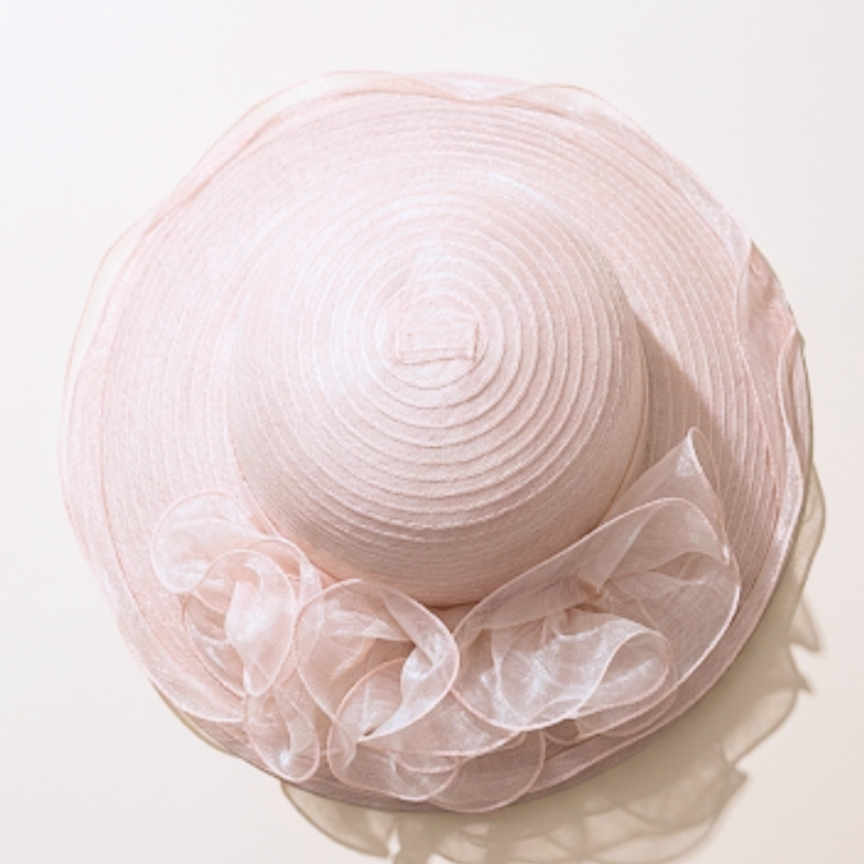 Diana Pudra Renk Şapka 35 cm