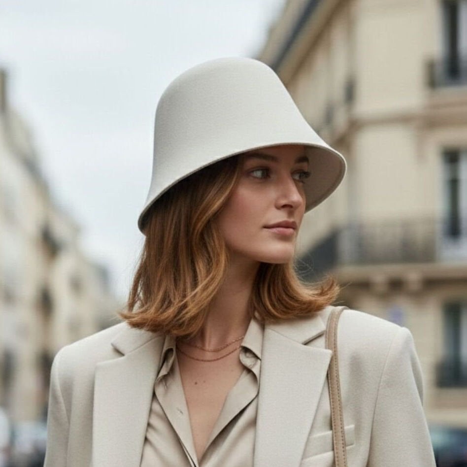 Odette Ekru Renk Şapka