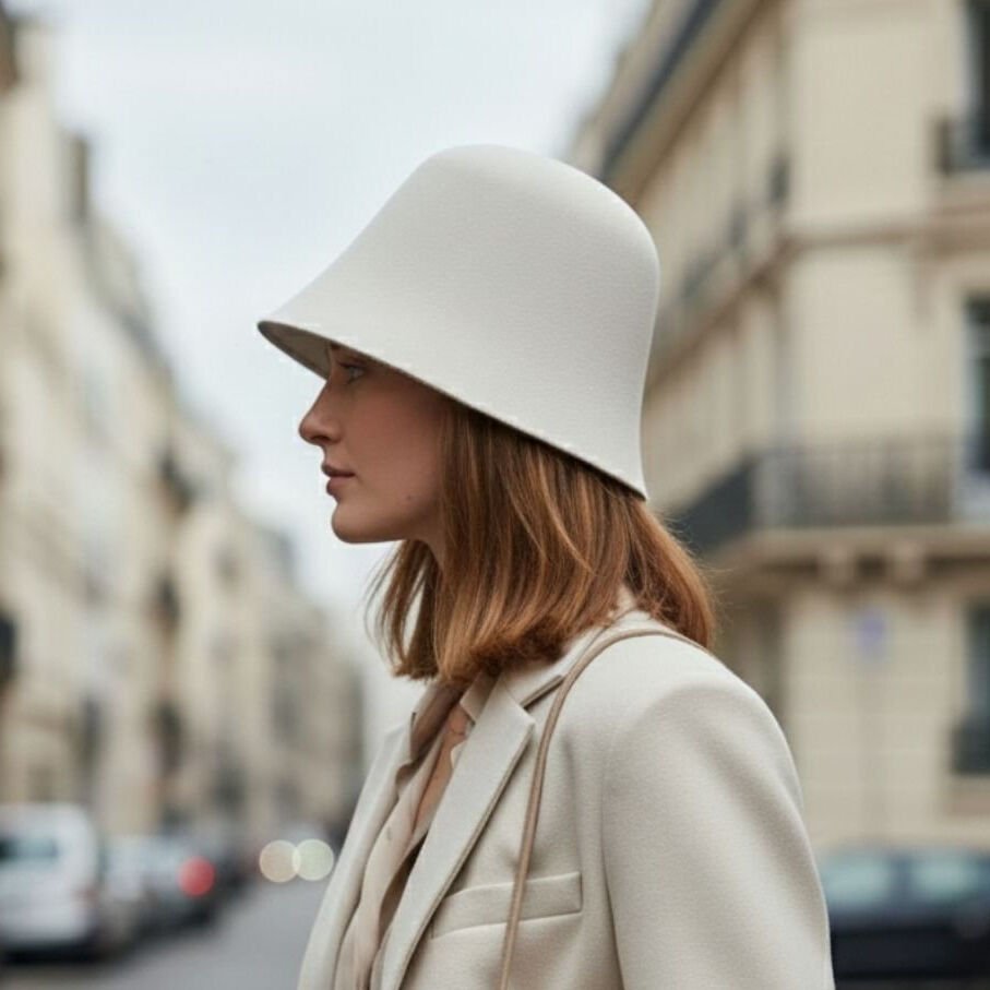 Odette Ekru Renk Şapka