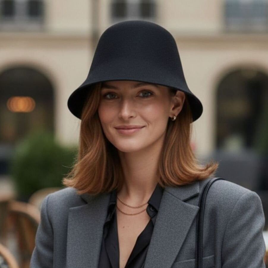 Odette Siyah Renk Şapka