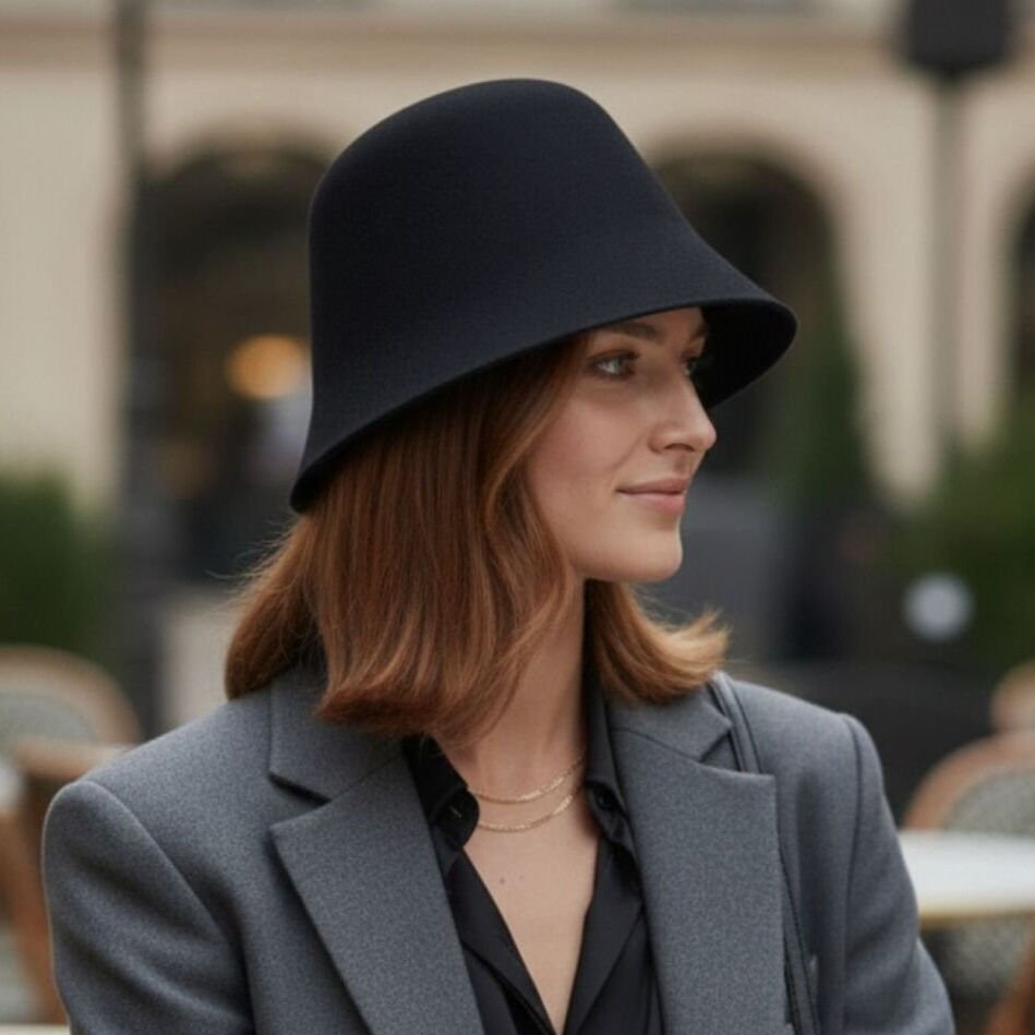 Odette Siyah Renk Şapka