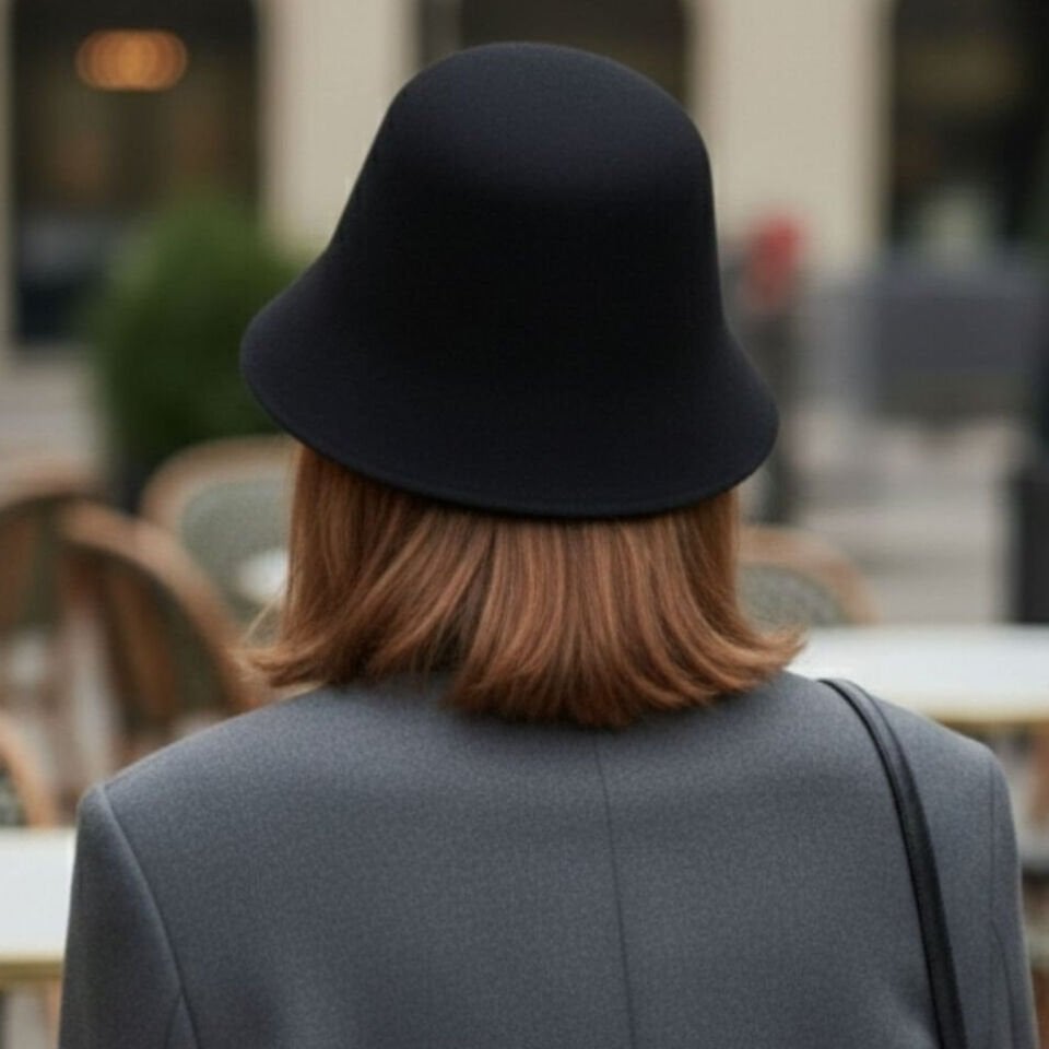 Odette Siyah Renk Şapka