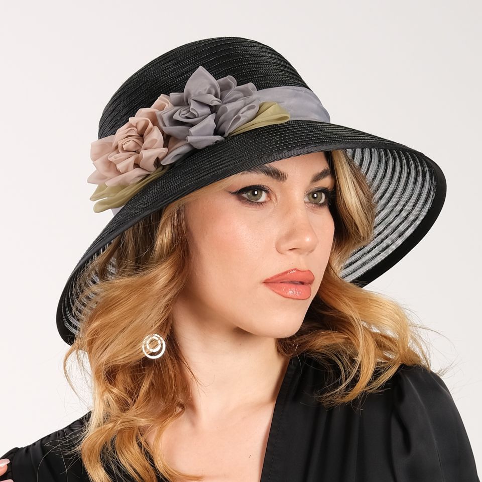 Alberta Siyah Renk Şapka 35 cm