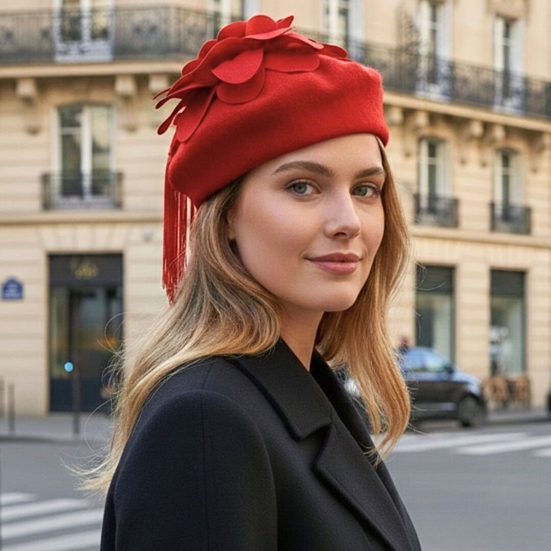 Amata Kırmızı Ressam Bere Yetişkin Boy