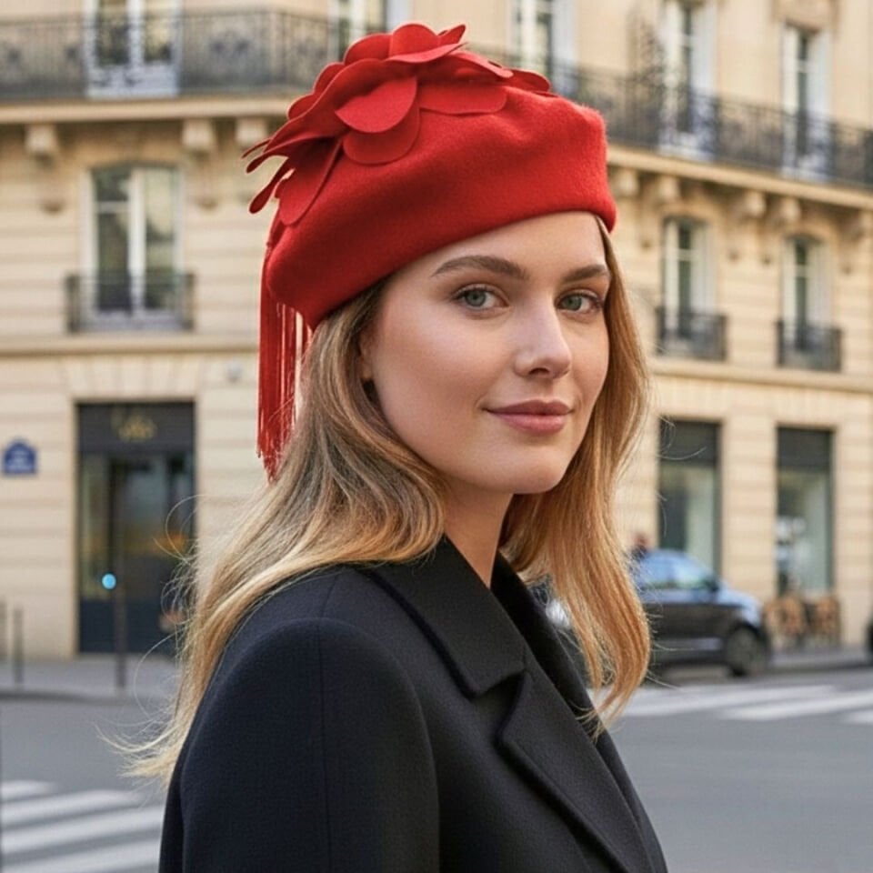 Amata Kırmızı Ressam Bere Yetişkin Boy