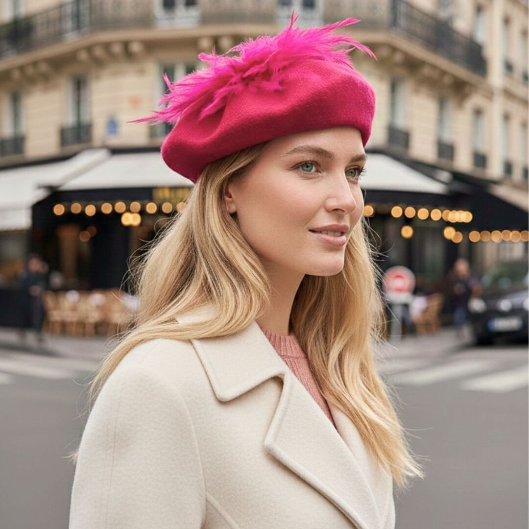 Amata Fuşya Pembe Ressam Bere Yetişkin Boy