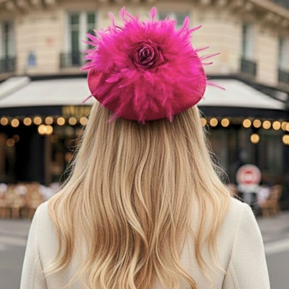 Amata Fuşya Pembe Ressam Bere Yetişkin Boy M Beden