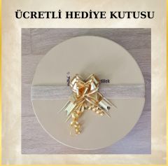 Louise Gri Renk Biyeli Şapka 32 cm