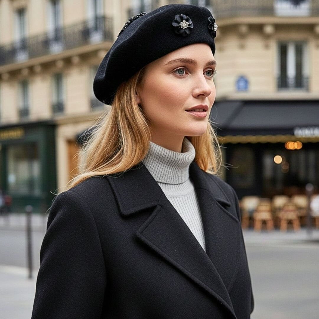 Amata Siyah Renk Ressam Bere Yetişkin Boy