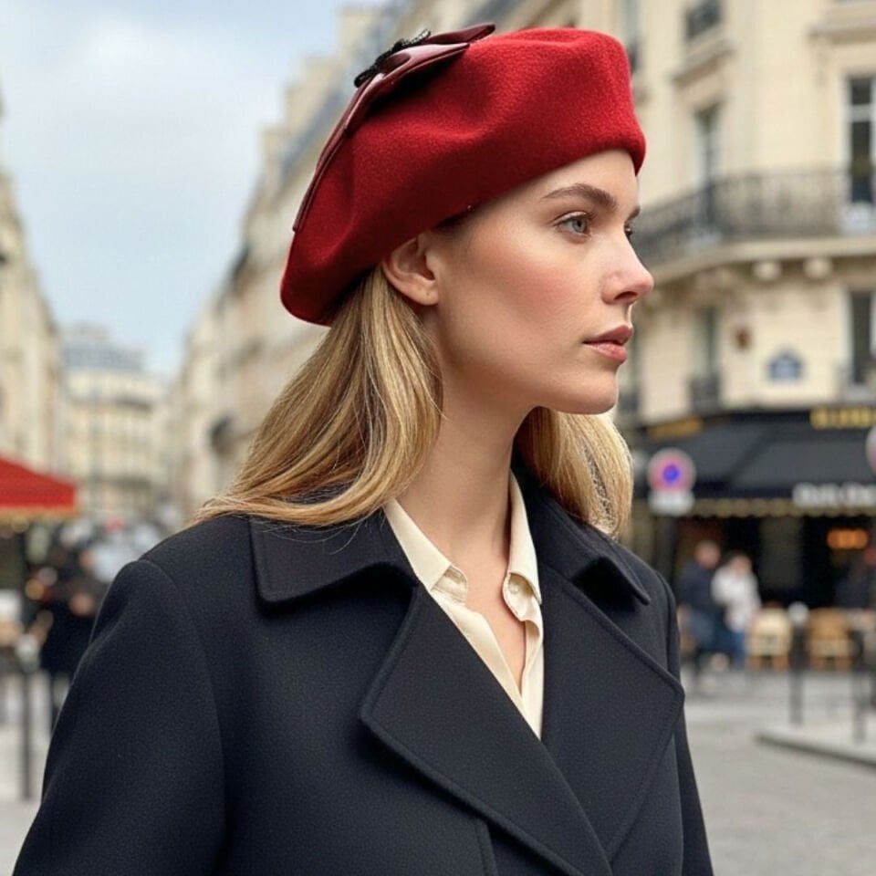 Amata Kırmızı Renk Ressam Bere Yetişkin Boy