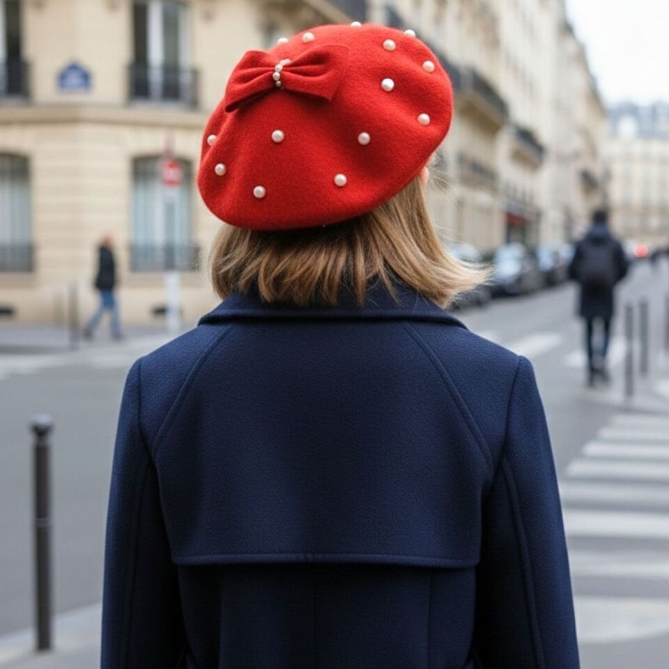 Amata Kırmızı Ressam Bere 5-15 Yaş Kız Çocuk