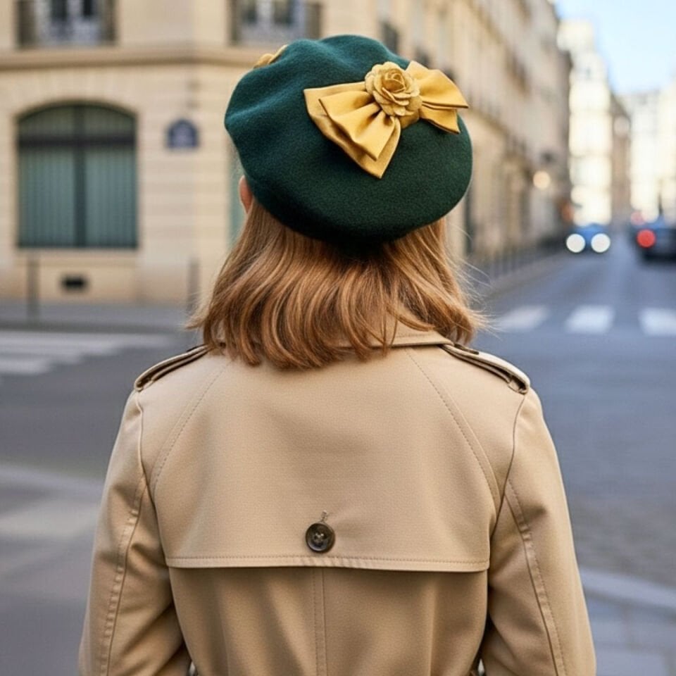 Amata Yeşil Ressam Bere 5-15 Yaş Kız Çocuk