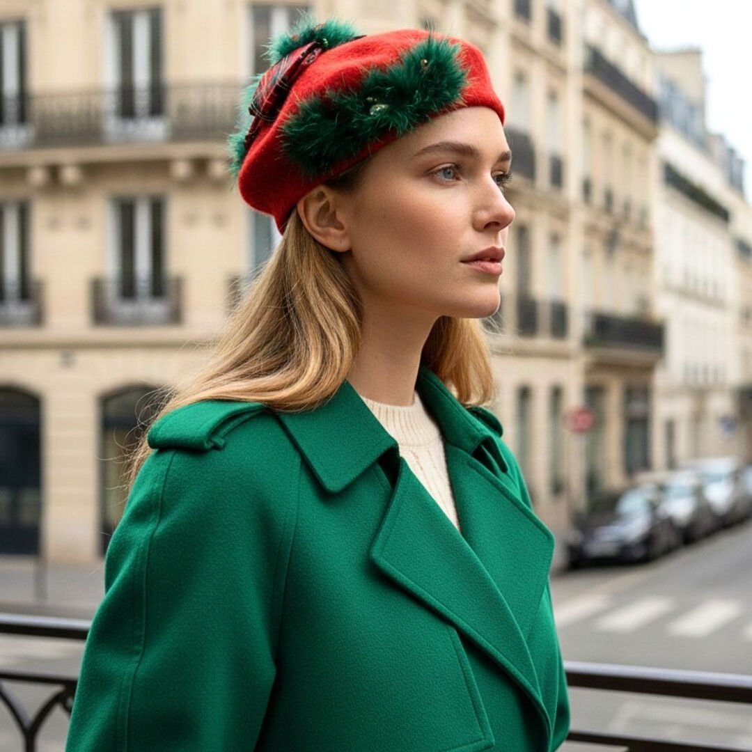 Amata Kırmızı Renk Ressam Bere Yetişkin Boy