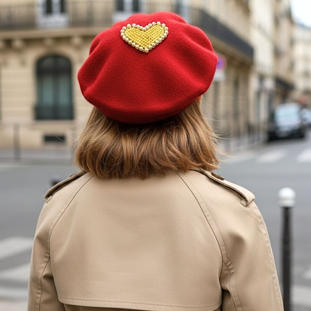 Amata Kırmızı Ressam Bere 5-15 Yaş Kız Çocuk