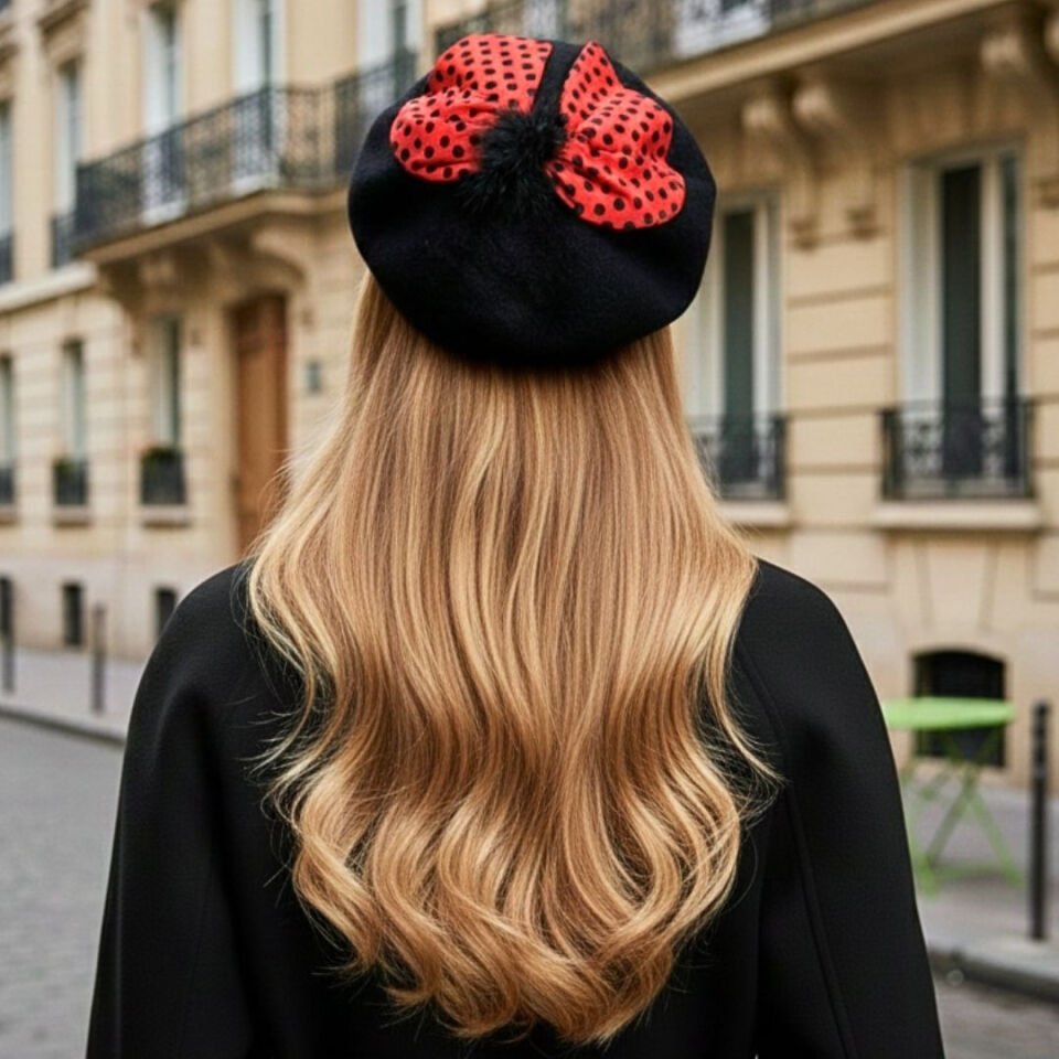 Amata Siyah Renk Ressam Bere Yetişkin Boy