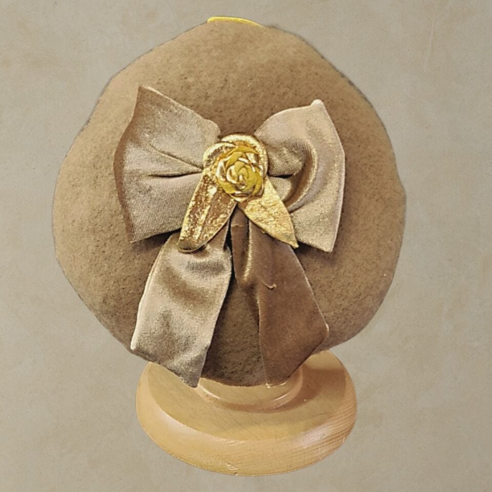 Amata Toprak Renk Ressam Bere Yetişkin Boy S Beden