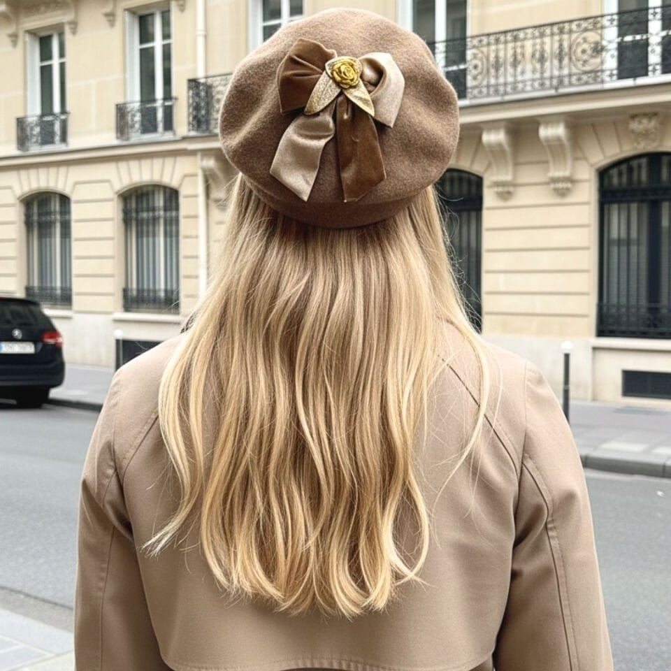 Amata Toprak Renk Ressam Bere Yetişkin Boy S Beden