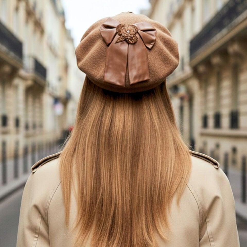 Amata Toprak Renk Ressam Bere Yetişkin Boy S Beden