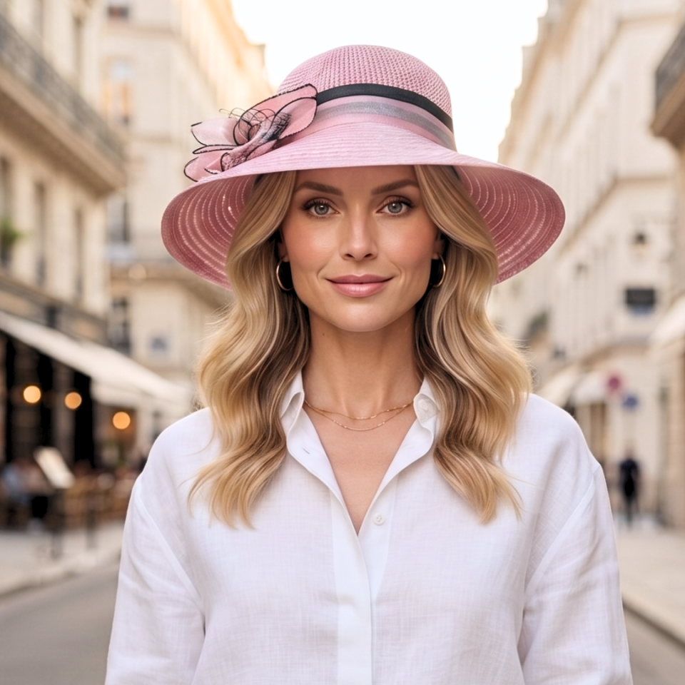Mary Pembe Renk Şapka 35 cm