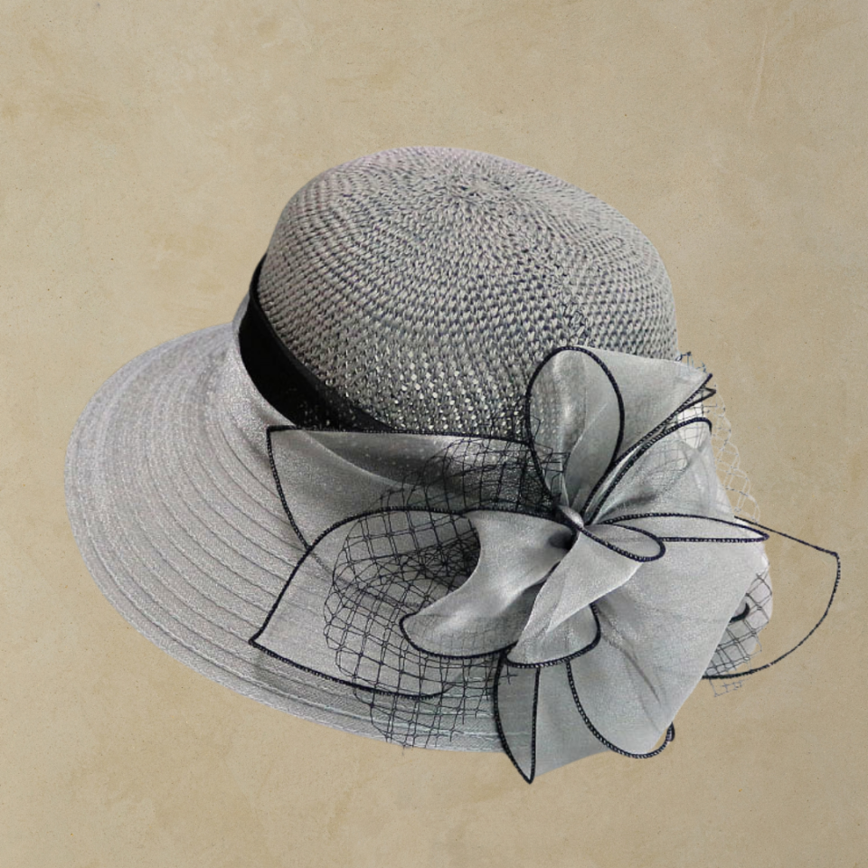 Mary Gri Renk Şapka 35 cm