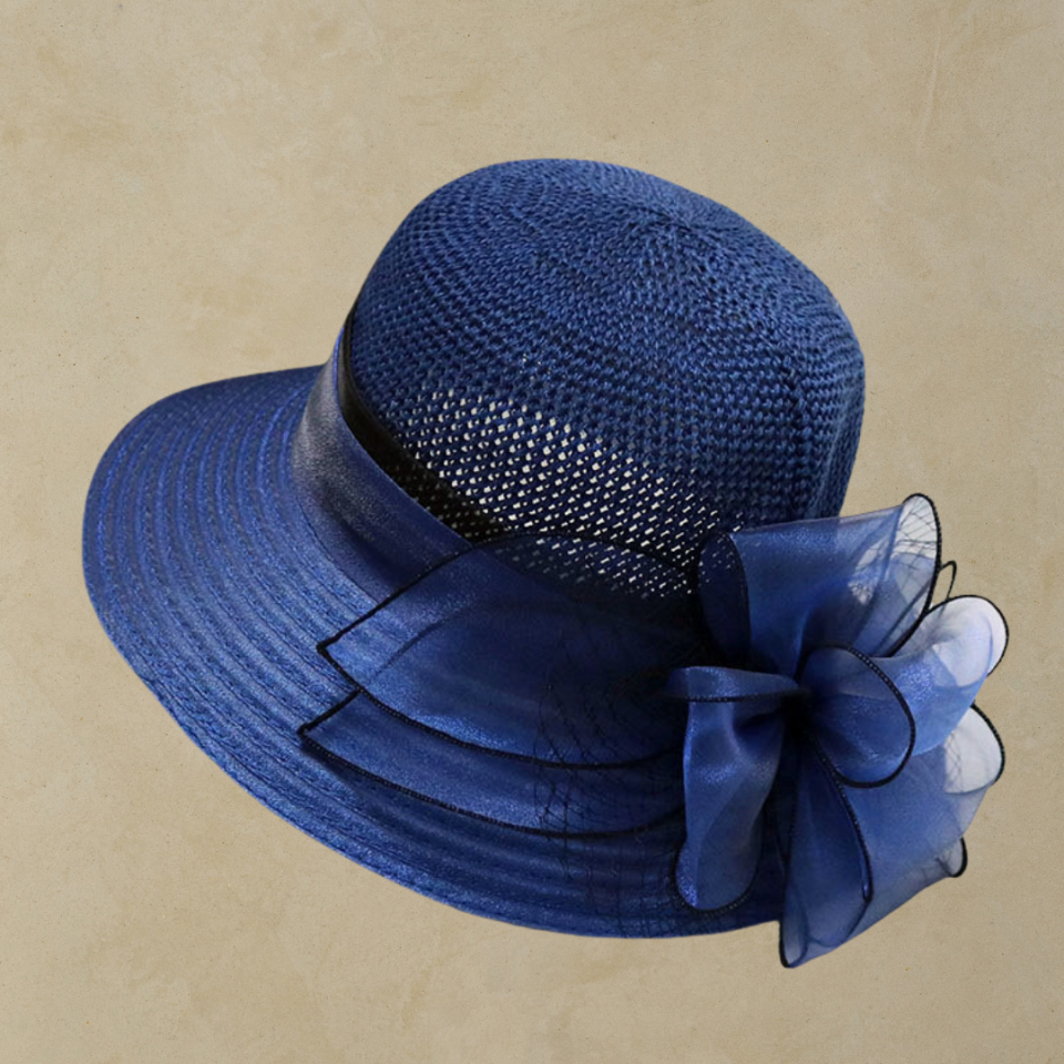Mary Parlament Mavi Renk Şapka 35 cm