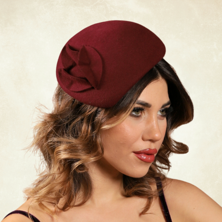 Laura Bordo Renk Damla Model Vualet