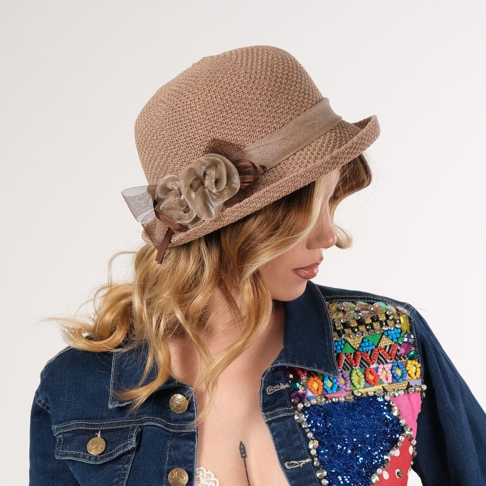 Fayette Camel Renk Şapka 26 cm