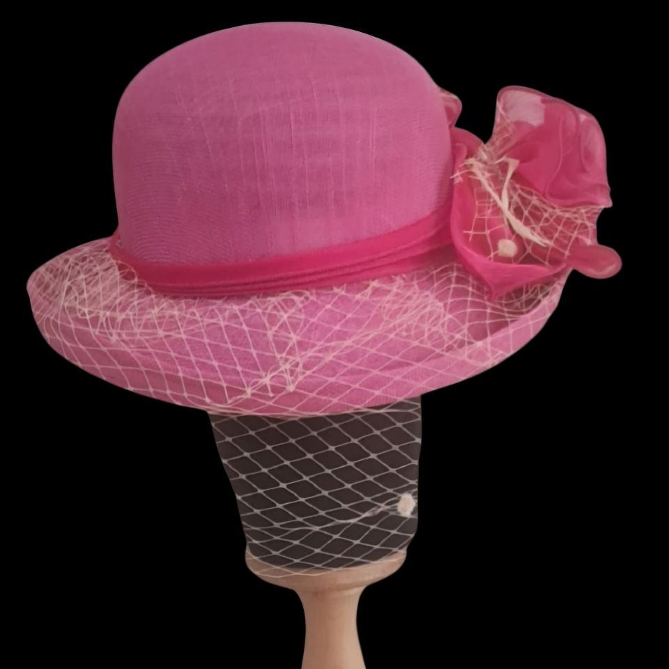 Orva Eskitme Pembe Renk Alternatifli  Şapka 28 cm