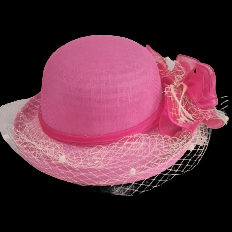 Orva Eskitme Pembe Renk Alternatifli  Şapka 28 cm