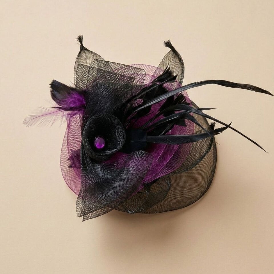 Ann Siyah Mor Renk Vualet 23 cm