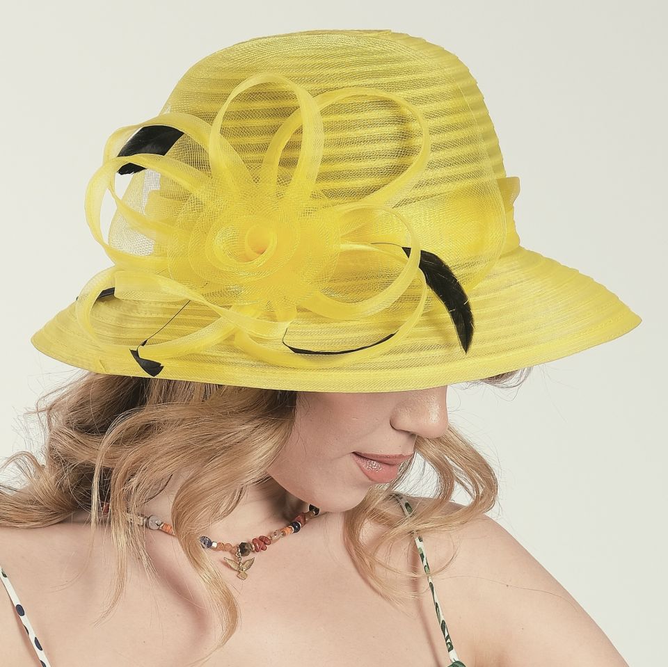 Patrice Sarı Renk Şapka 33 cm