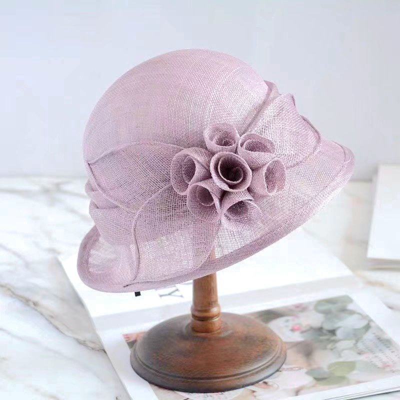 Artus  Pudra Lila Renk Elegan Şapka  27 cm Özel Şapka Kutulu