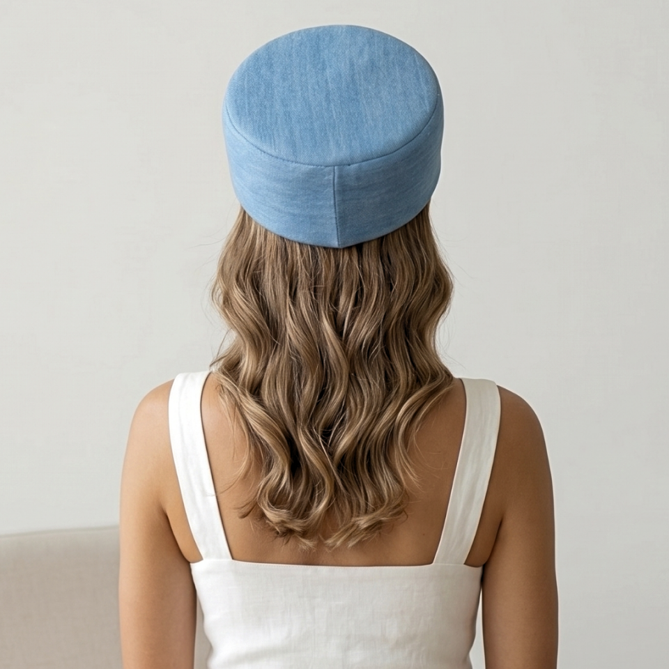 Nora Açık Denim Şapka