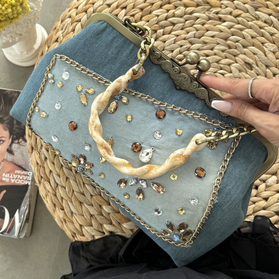 Denim Model Mavi Renk Kot Tasarım Çanta